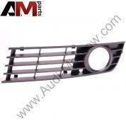 Решетка бампера левая Ауди А4 (В6) 8E0807681 01C