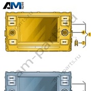 Панель управления и индикации с сенсорным экраном, голосовым устройством и слотом для карт SD Volkswagen T-Roc Cross 2019-2024 2GM035867