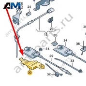 Кронштейн блока управления Audi A6 (C7) 2015-2018 4G0907114A