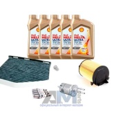 Комплект фильтров для ТО-2/4 Golf V 1.6 с маслом Shell 5W40