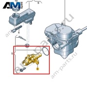 Сдвоенный главный тормозной цилиндр VAG 1EB614019A