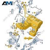 Топливный бак с навесными деталями Audi A8 (D4) 2014-2017 4H0201060AA