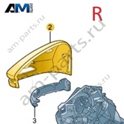 Крышка зеркала правая VAG 3GJ857538AGRU на Volkswagen 2025-2026