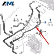 Подающий шланг отопителя BMW X6 (G06) 2019-2025 30d (B57) 64219398811