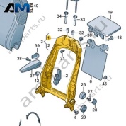 Каркас спинки сиденья Volkswagen id-Buzz 2023-2024 1N3881045C