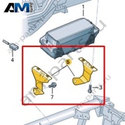 Кронштейн подушки безопасности Volkswagen T-Roc 2018-2024 2GA880571A