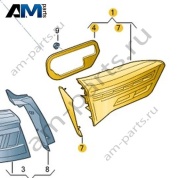 Светодиодный задний фонарь правый на крышке Volkswagen T-Roc 2018-2024 2GA945308D