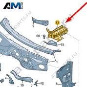 Крепежный щиток Audi Q7 (4M) 2016-2024 4M0802313F