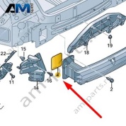 Уплотнитель Audi Q8 e-tron 2024-2024/Audi e-tron 2019-2023 4KE807669A