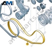 Поликлиновый ремень VAG 06M260849P