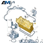 Промежуточный охладитель наддува воздуха VAG 04C145749A