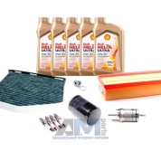 Комплект фильтров для ТО-2/4 Jetta 2.0 TSI с маслом Shell 0W30