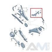 Планка успокоителя левой цепи верхняя для Volkswagen Touareg III (2018-2023) 3.0TFSI 06M109513G
