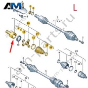 Внутренний ШРУС слева Volkswagen Тигуан 3QD498103