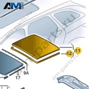 Стекло люка сзади VAG 3CC877056 Volkswagen 2021-2026