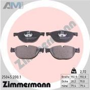 Передние тормозные колодки (25045.200.1) ZIMMERMANN для BMW 5 серии (F10) 525d/528i
