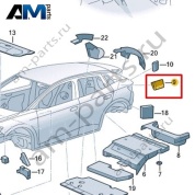 Шумоизоляция стойки С Volkswagen id4/id5 2021-2024 11A864711B