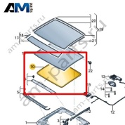 Уплотнитель (самоклеящ.) Volkswagen Jetta VII 2020-2024 17A877439