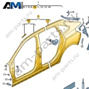 Боковина Volkswagen Taigo 2022-2024 2G7809052A