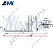 Радиатор кондиционера NISSENS 941054 для Mercedes V-class V447