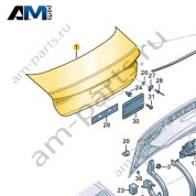 Крышка багажника 8YG827025 на Audi A3 (8Y) 2020-2026