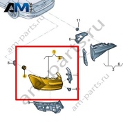 Светодиодный задний левый фонарь Volkswagen Jetta VII 2020-2024 17A945095A