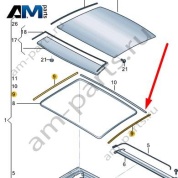 Уплотнитель (самоклеящ.) Audi A6 (C8) 2019-2024 4K5877459