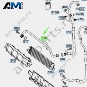 Трубка радиатора охлаждения масла АКПП A2225005872 для Mercedes S-class W222