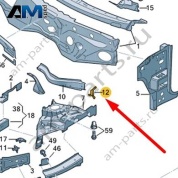 Адаптер Audi Q7 (4M) 2016-2024 4M0802398C