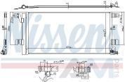 Радиатор кондиционера NISSENS (940752) для Audi A4 (B9) рестайлинг 2.0TDI