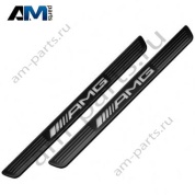 Комплект черных накладок порога AMG Mercedes GLB X247 A1776804507