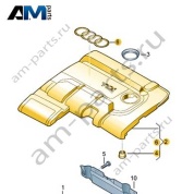 Задний кожух впускного коллектора VAG 04B103925A