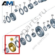 Свободно вращающаяся шестерня VAG 0CB311260A