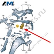 Стойка D внутренняя Audi Q8 e-tron 2024-2024/Audi e-tron 2019-2023 4K4809329