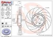Передние перфорированные диски (09.D601.43) BREMBO для Mercedes V167 GLE AMG 53