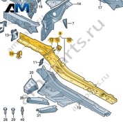 Лонжерон Audi A6 (C8) 2019-2024 4K0803104