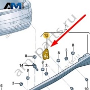 Уплотнитель заднего правого фонаря 55G945396A на Фольксваген Талагон 2021-2025