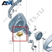 Плафон подсветки порога Volkswagen id3 2020-2024 10C945302