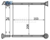 Испаритель AH256000S (MAHLE/KNECHT) для  Skoda Octavia A7 рестайлинг 1.4TSI