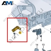 Направляющий профиль Volkswagen T-Roc 2018-2024 2GA807394