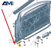 Уплотнитель передней двери (наружный) Audi A6 (C8) 2019-2024 4K0837718