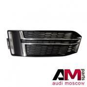 Оригинальная решетка бампера левая круиз Audi A4 (B9) (мат.хром) 8W0807681FRU6