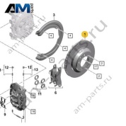 Задние тормозные диски 358х28 Porsche Taycan I (2019-2024) 9Y0615601B