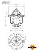 Термостат охлаждающей жидкости NRF (725104) Audi Q5 (8R) 2.0TDI (136 л.с.)