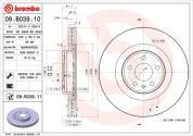 Задние тормозные диски Brembo 09.B039.11 на Audi A4 (B8)