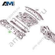 Усилитель заднего бампера A1776401200 для Mercedes A-class W177
