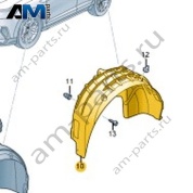 Подкрылок Volkswagen Taigo 2022-2024 2G7810971