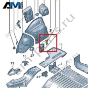 Кронштейн Volkswagen id3 2020-2024 1EA813541