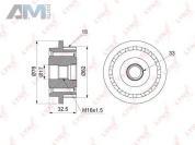 Шкив генератора PA1084 (LYNXauto) для автомобилей VAG аналог 070903201E