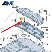 Крепежный элемент Audi Q8 e-tron 2024-2024/Audi e-tron 2019-2023 4KE915359